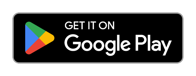 Get it on Google Play logo, black background, colorful play button.
