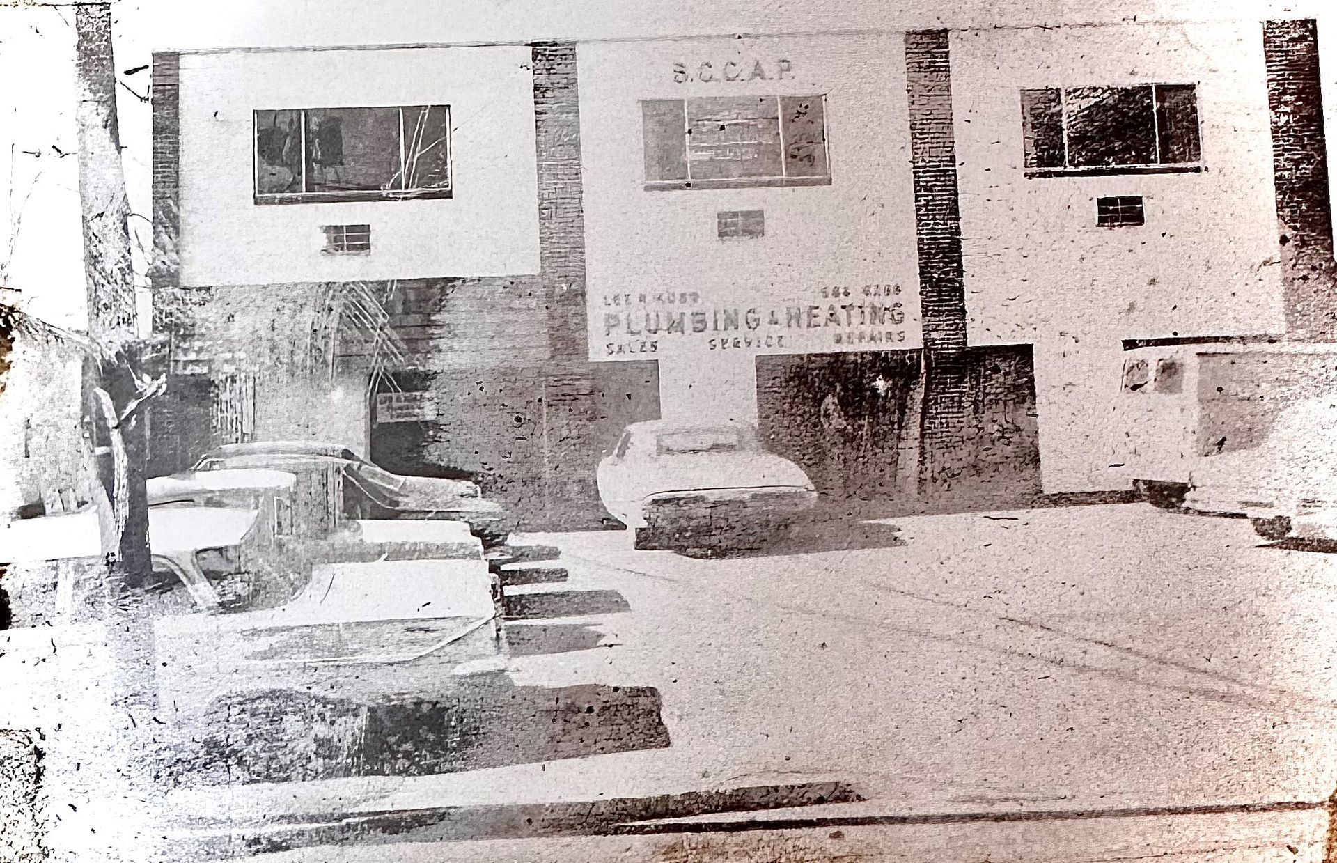 Old photo of Lee R. Kobb, Inc. Plumbing, Heating & Air Conditioning building