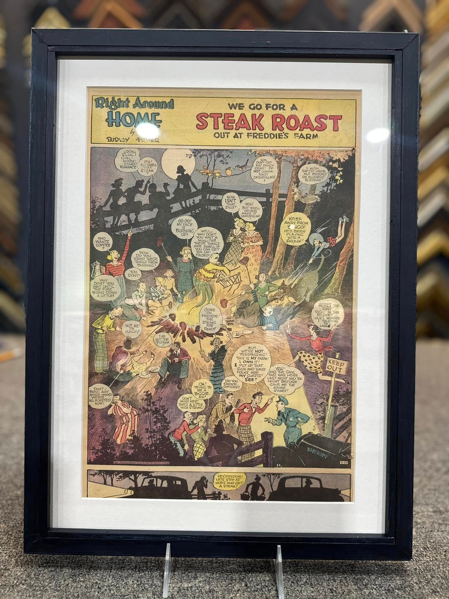 Framed comic strip 