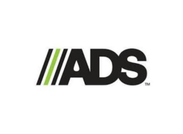 AADS logo in black with three green diagonal stripes on a white background