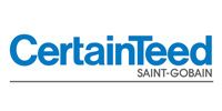 CertainTeed Saint-Gobain logo in blue and gray text