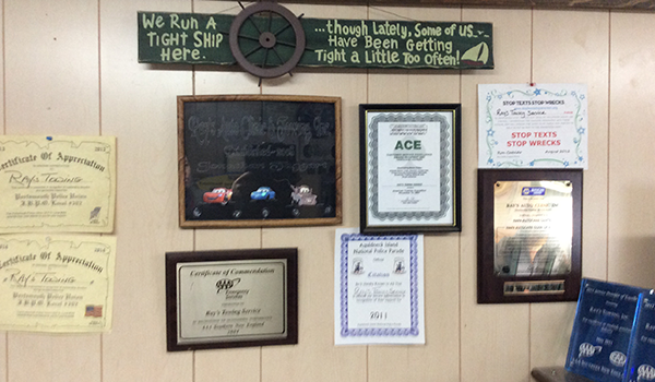 Ray's Auto Clinic Inc certificates