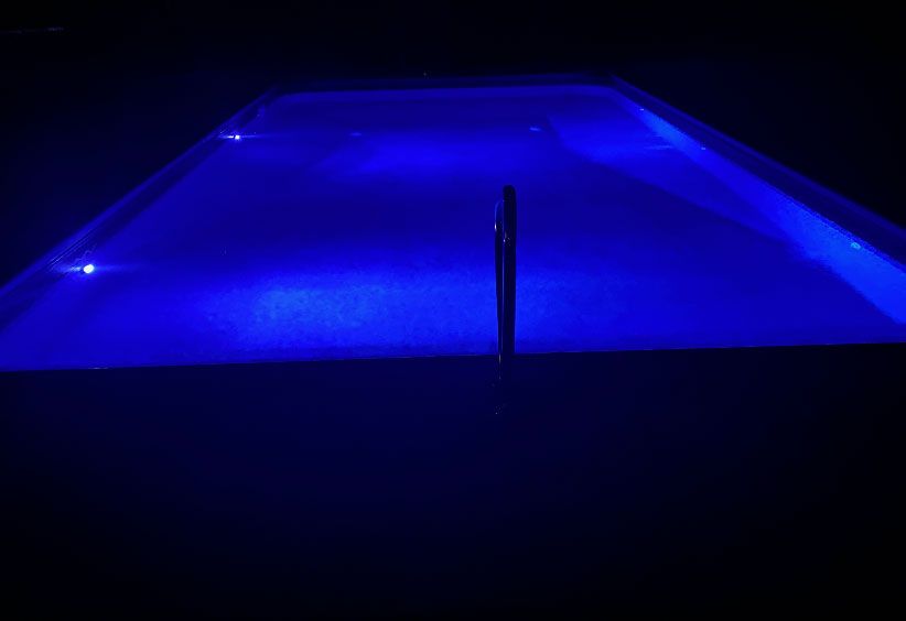 Night pool area