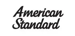 American Standard logo in black script on a white background.