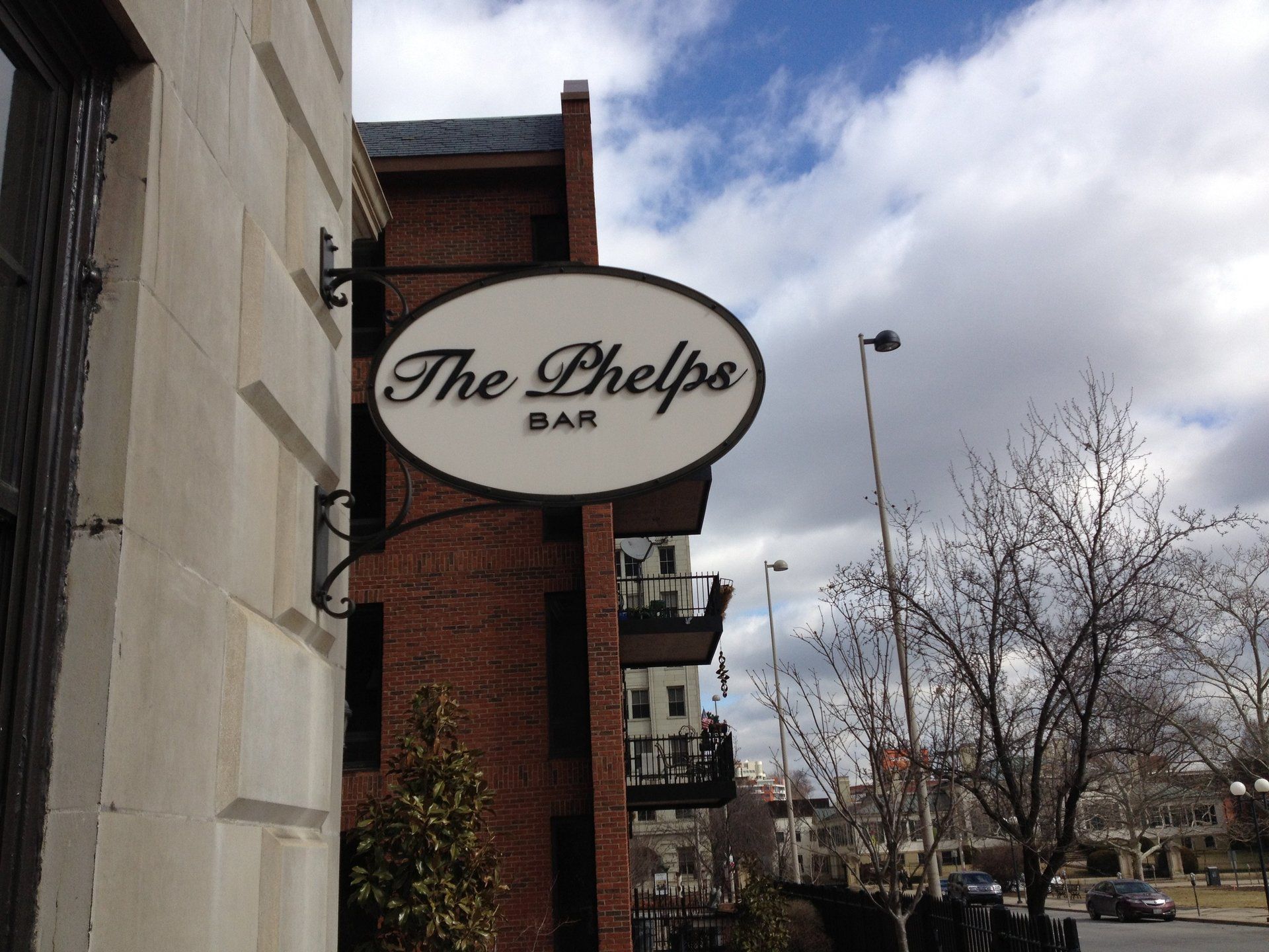 custom sign with metal frame