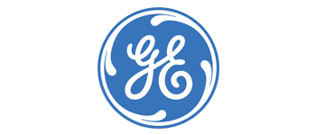 GE logo: blue circle with 