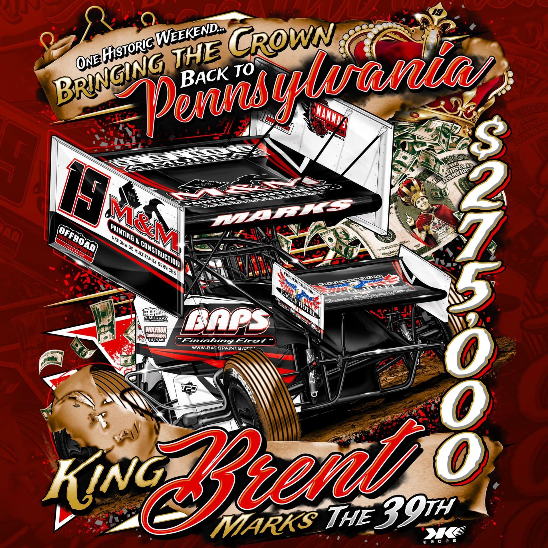 An advertisement for king brent marks the 39th