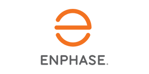 A logo for enphase is shown on a white background