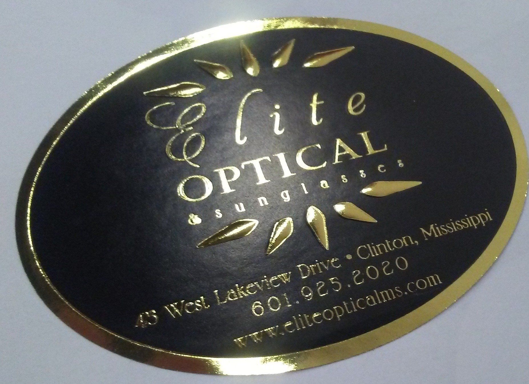 Hot Stamped and Embossed