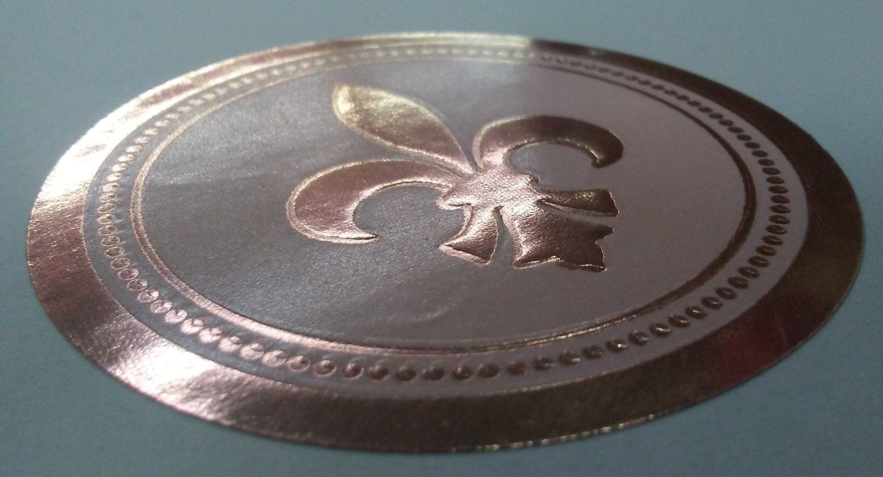 Hot Stamped and Embossed