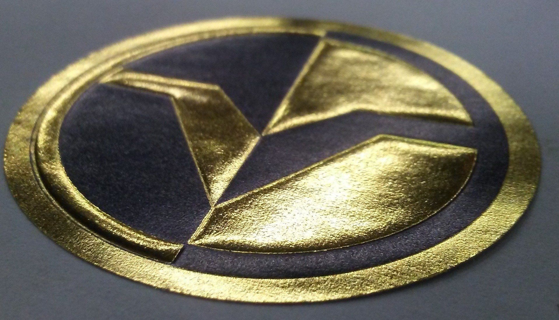 Hot Stamped and Embossed