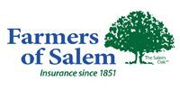 Farmers of Salem insurance logo with green tree and “Insurance since 1851” text