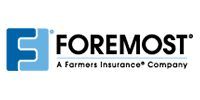 Foremost logo with blue emblem and black text, “A Farmers Insurance Company” tagline