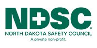 NDSC logo in green with “North Dakota Safety Council” and “A private non-profit.”