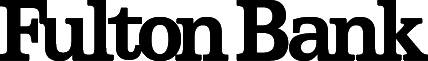 A black and white logo for fulton bank