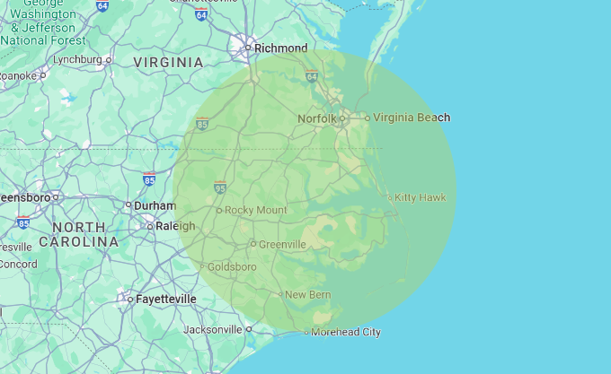 United Roofing Corporation's service area