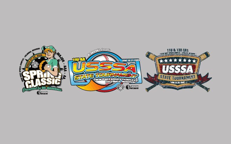 Three different logos.