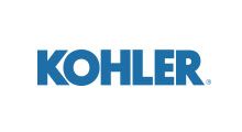 KOHLER logo in blue on a white background