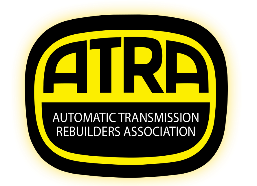 ATRA logo: yellow and black oval with