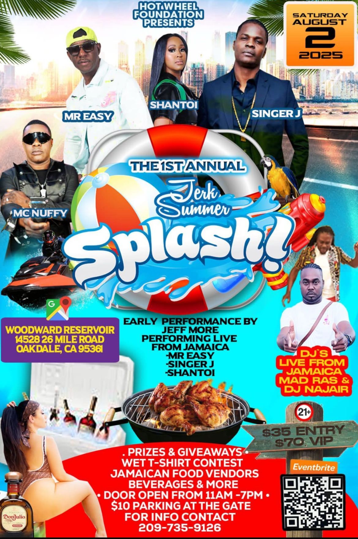 A poster for a concert called Splash!