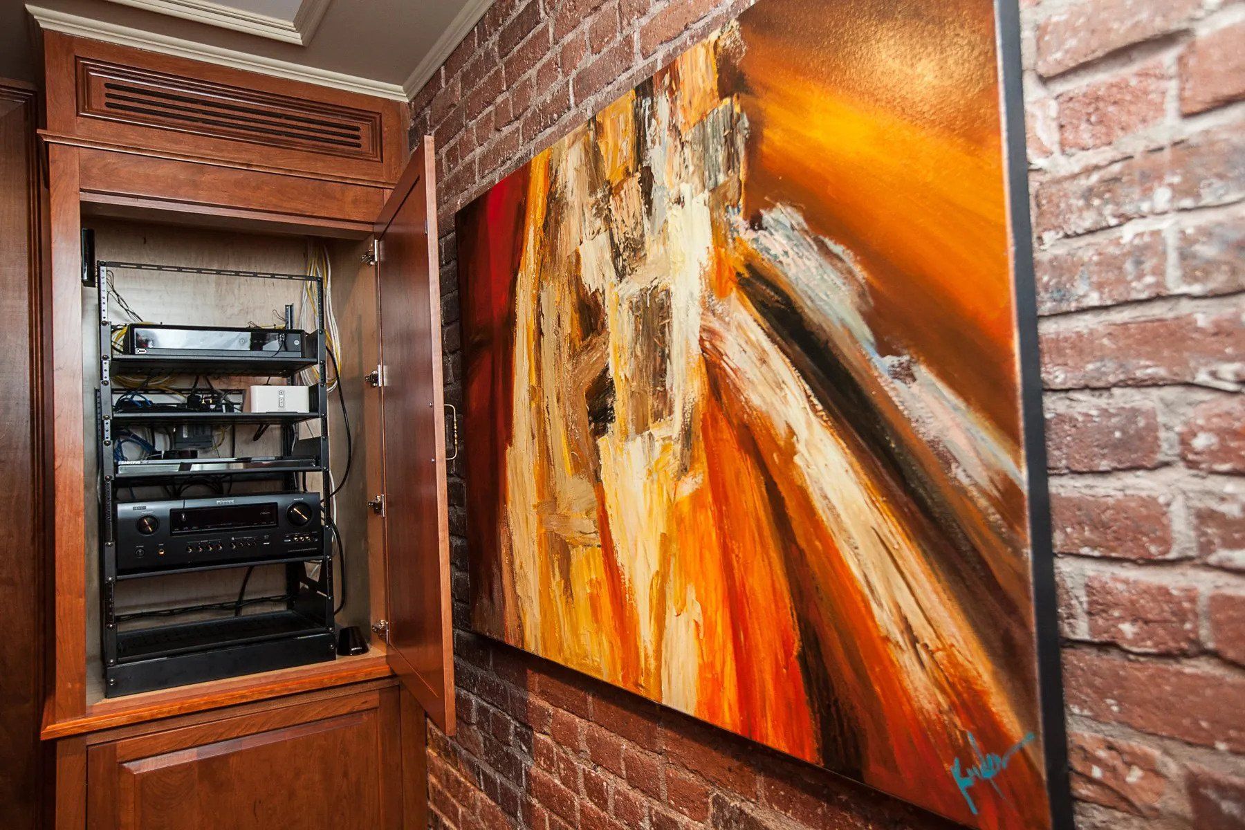 Professional sound system installation