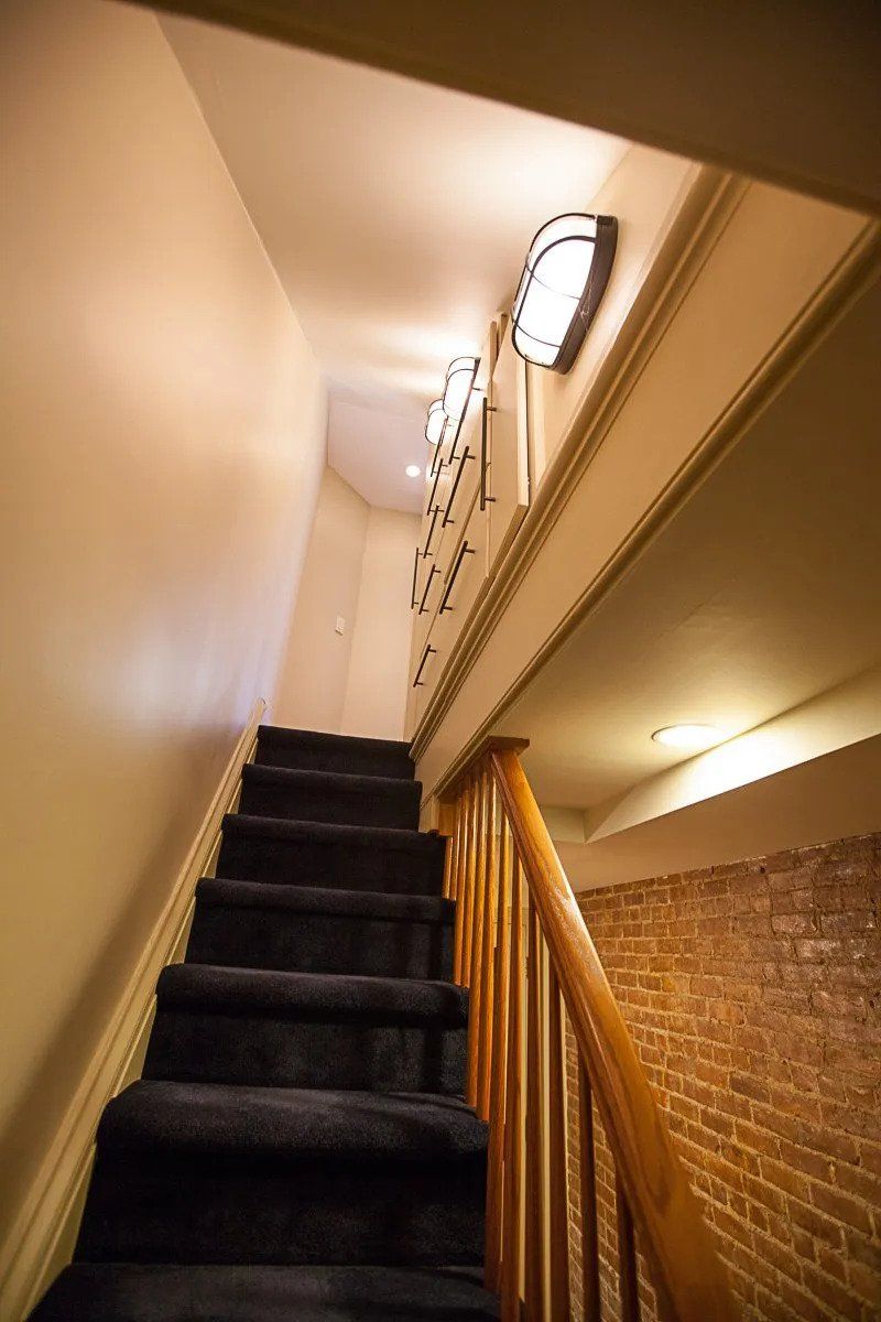 custom lighting installation for hallway