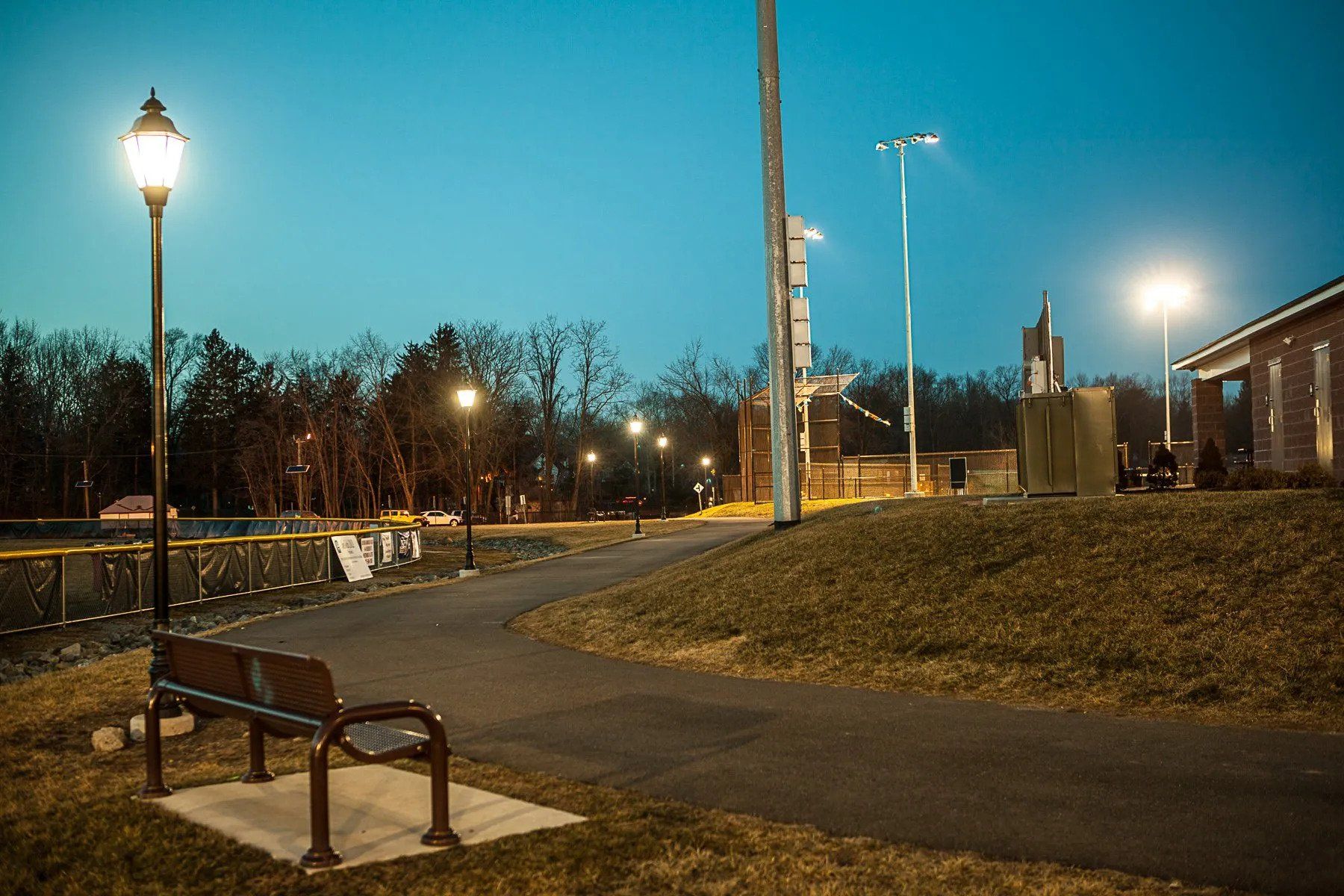 Commercial Lighting Installation for a ball park