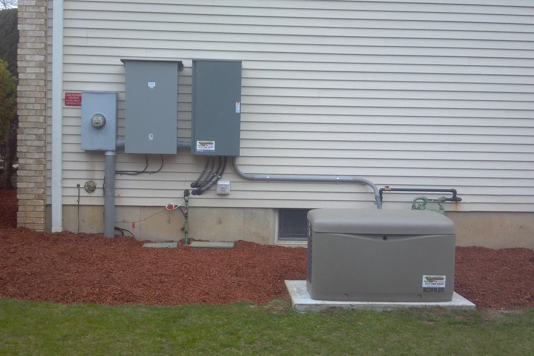 Kohler whole house generator installation