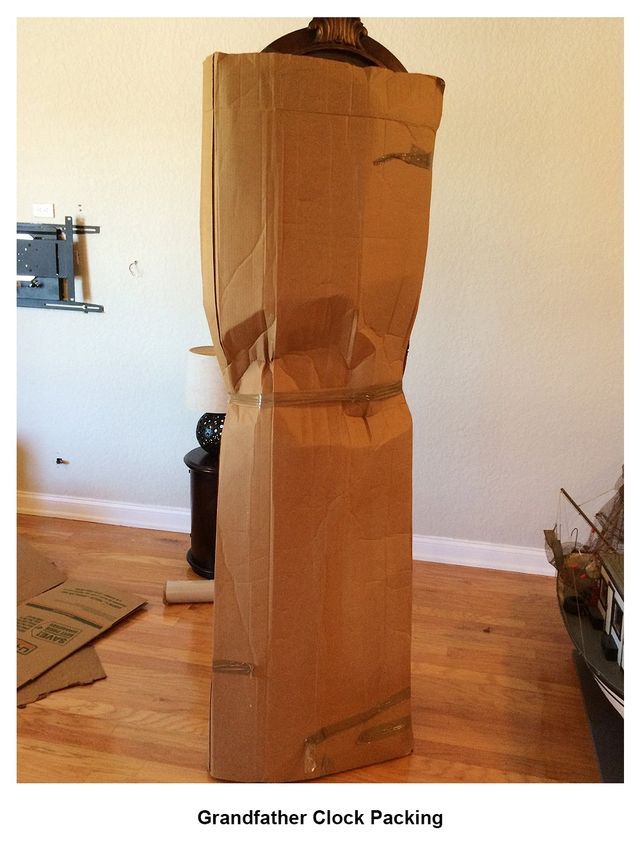 grand father clock packing