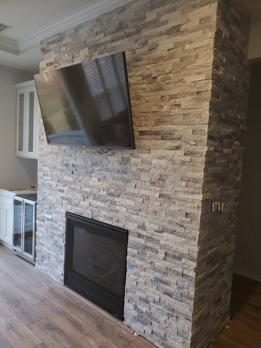 Fireplace installation