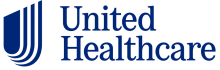 United Healthcare logo: Blue abstract design and text on white background.