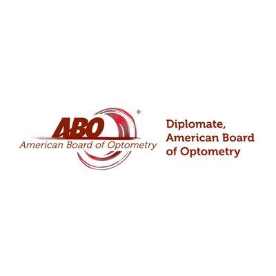 ABO diplomate american board of optometry logo