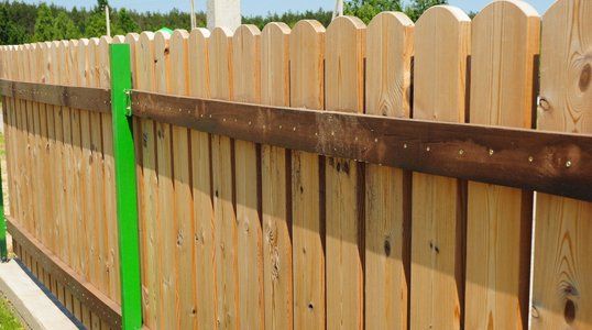Wood fence