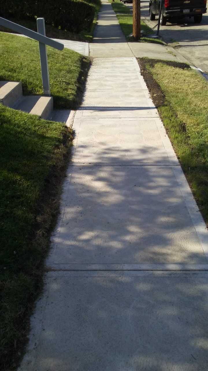 Concrete Sidewalk After