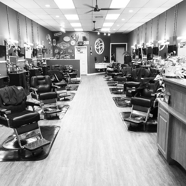 Inside barbershop