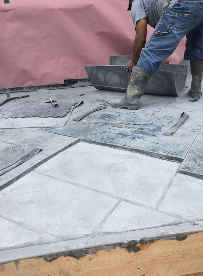 Concrete patio