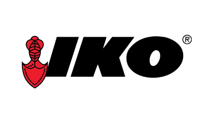 IKO logo with a red insect icon and bold black lettering on a white background