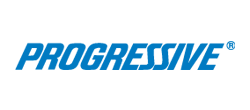 Progressive Insurance logo in blue on white background.