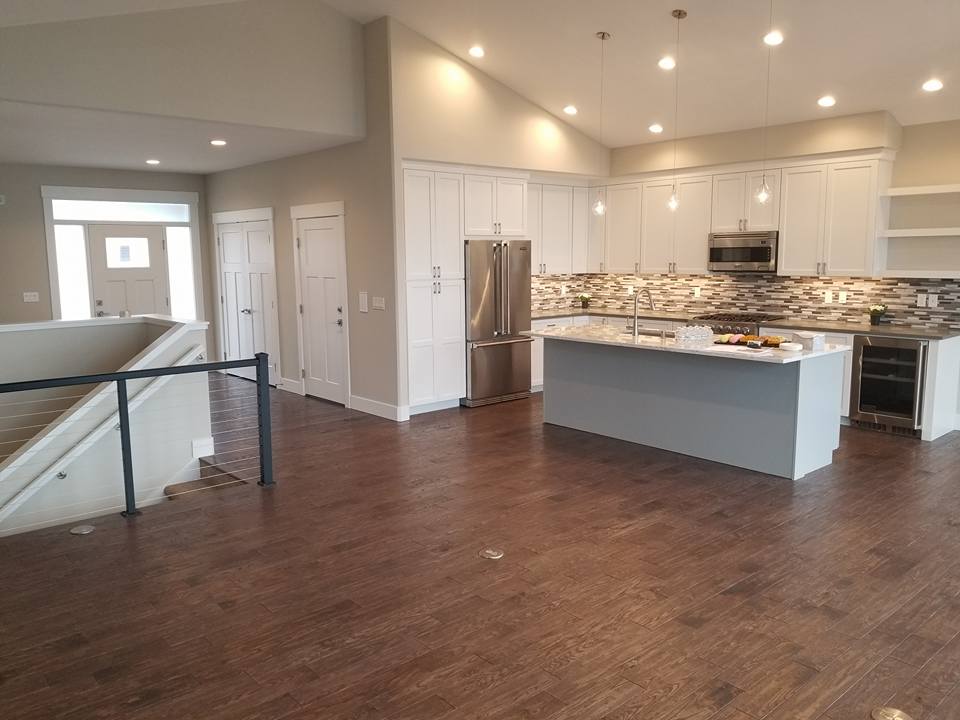 Lot C kitchen and living room