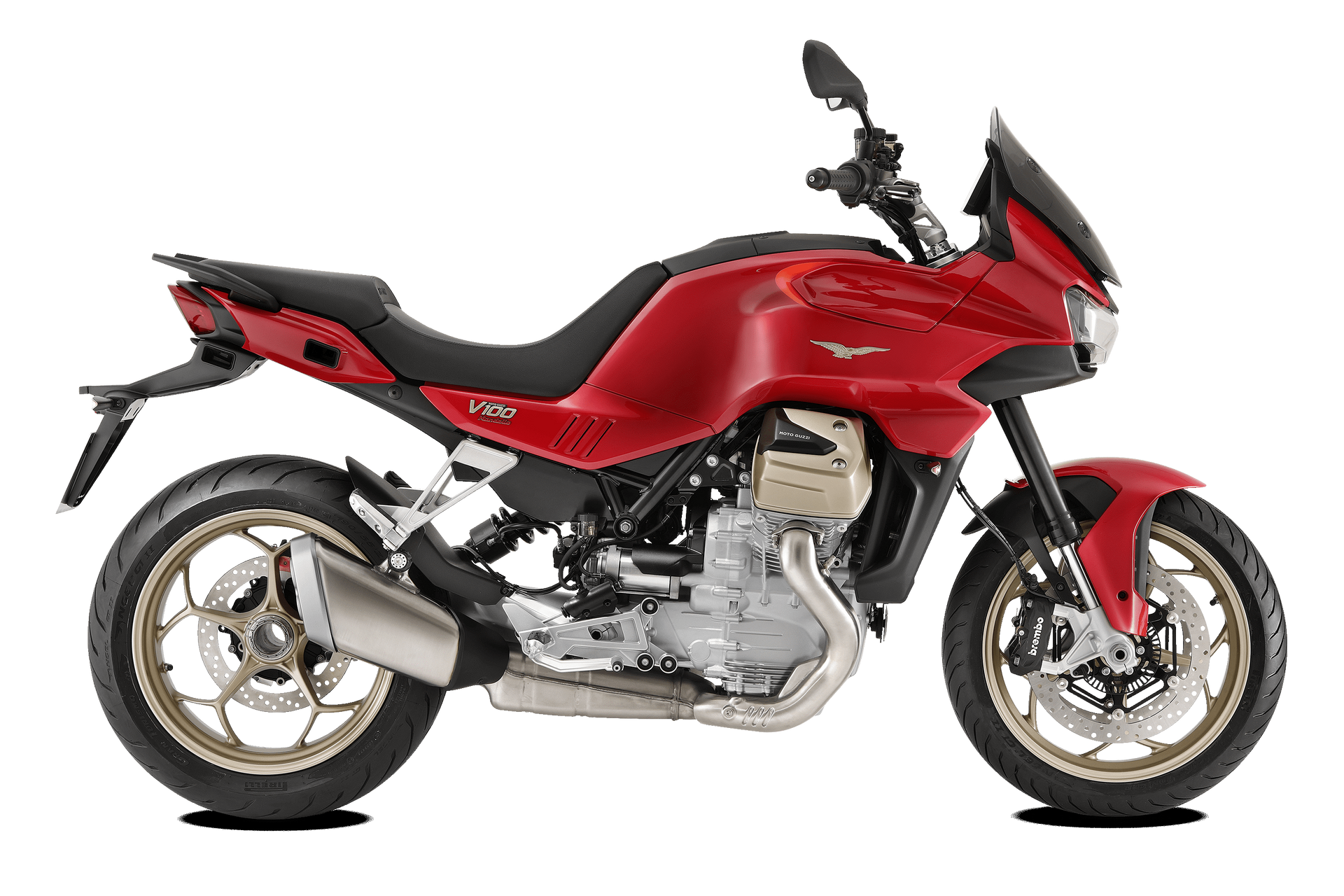 2024 Moto Guzzi V100 Red Magma