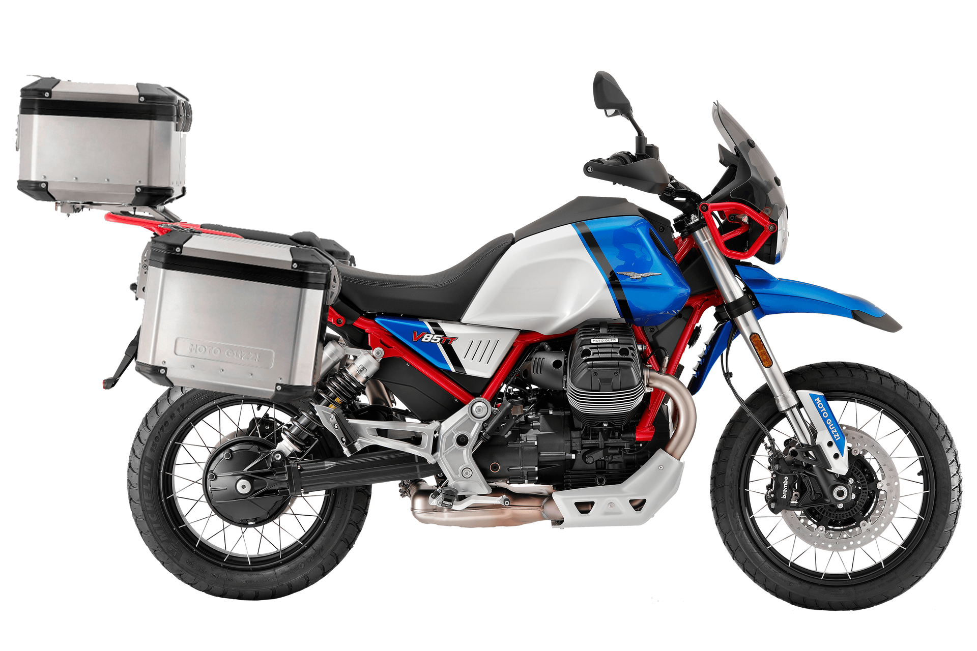 2023 Moto Guzzi V85TT Adventure Blu Uyuni