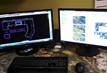 The latest computer software to design and layout projects