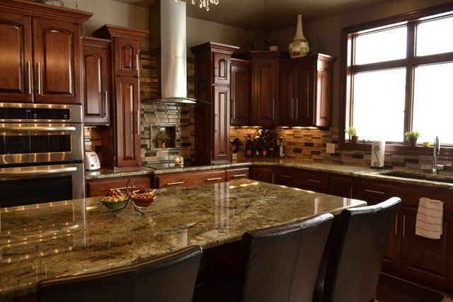 Wooden kitchen cabinets