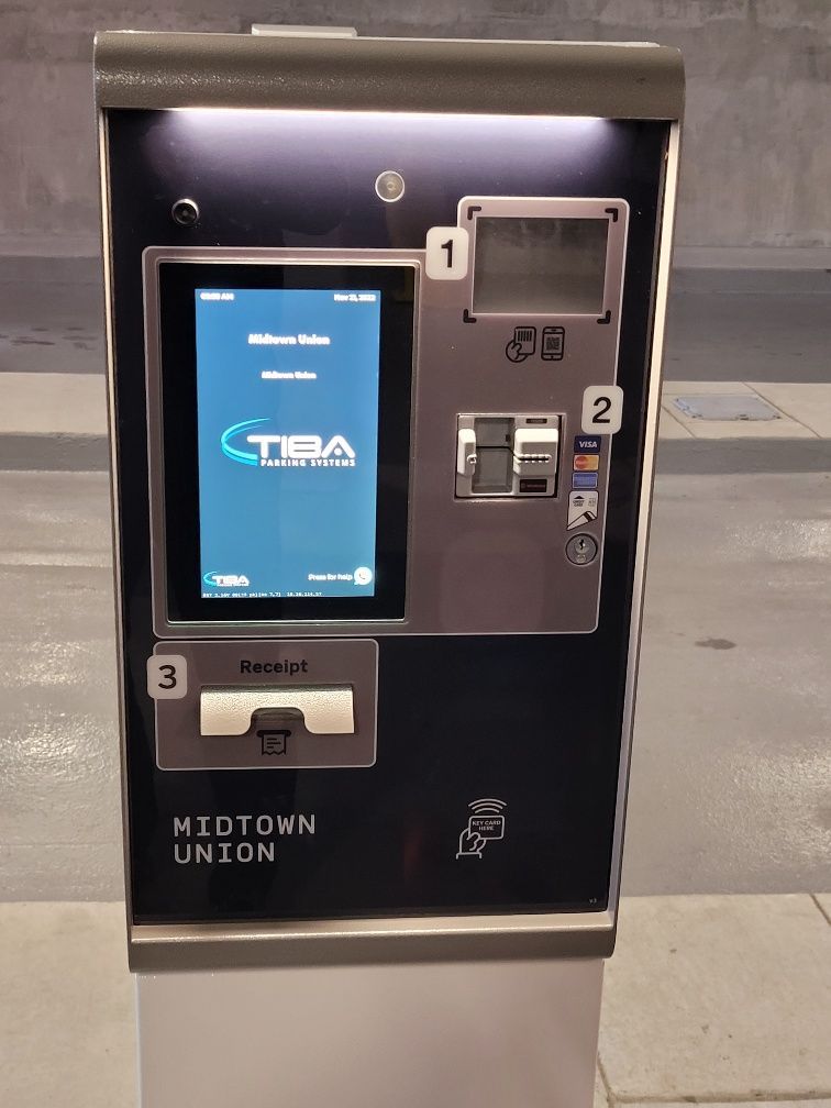 A machine that says midtown union on it