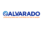 A logo for a company called alvaro protecting assets and controlling the flow of people.