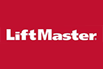 The liftmaster logo is on a red background.