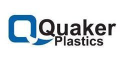 Quaker Plastics logo with blue Q icon and black text on white background