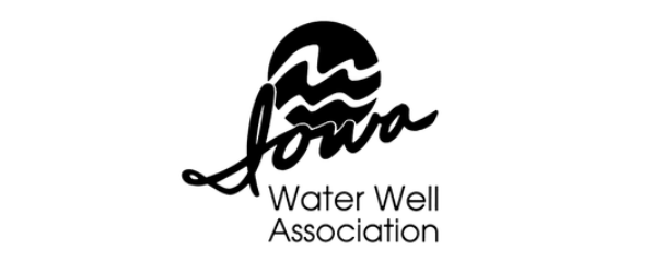 Logo for Wava Water Well Association with stylized black mountain and wave icon