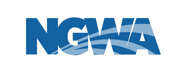 NGWA logo in blue with a white water wave across the letters