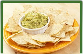 Chips with avocado